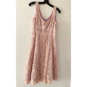 Millennial pink Lace Dress by Nanette Lapore